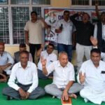 बागेश्वर में कांग्रेस का धरना तीसरे दिन भी जारी