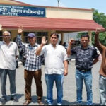 संघर्ष वाहिनी ने 12 सूत्रीय मांगों को लेकर किया प्रदर्शन