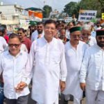 लोकतंत्र की लड़ाई को सड़कों पर उतरी कांग्रेस, जीवनगढ़ से हरबर्टपुर तक निकली रैली