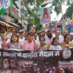 कांग्रेस ने सरकार के खिलाफ निकला पैदल मार्च