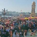 बैसाखी स्नान पर्व पर श्रद्धालुओं के जयकारों से गूंजी हरकी पैड़ी