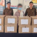 बागेश्वर में पुलिस की बड़ी कार्रवाई, 8 पेटी अवैध अंग्रेजी शराब के साथ युवक गिरफ्तार